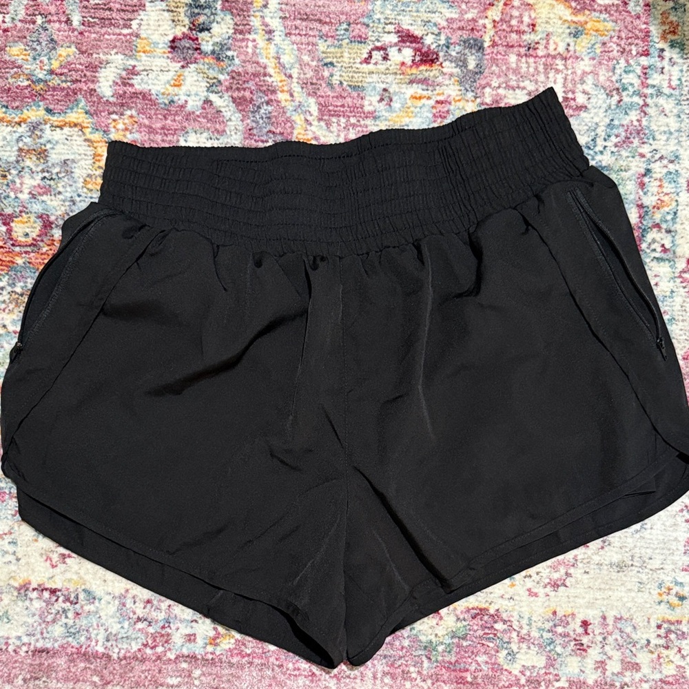 High waist Black Women's Shorts